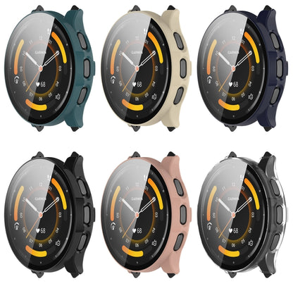 For Garmin Venu 3S PC + Tempered Film Integrated Watch Protective Case(Transparent) - Watch Cases by buy2fix | Online Shopping UK | buy2fix