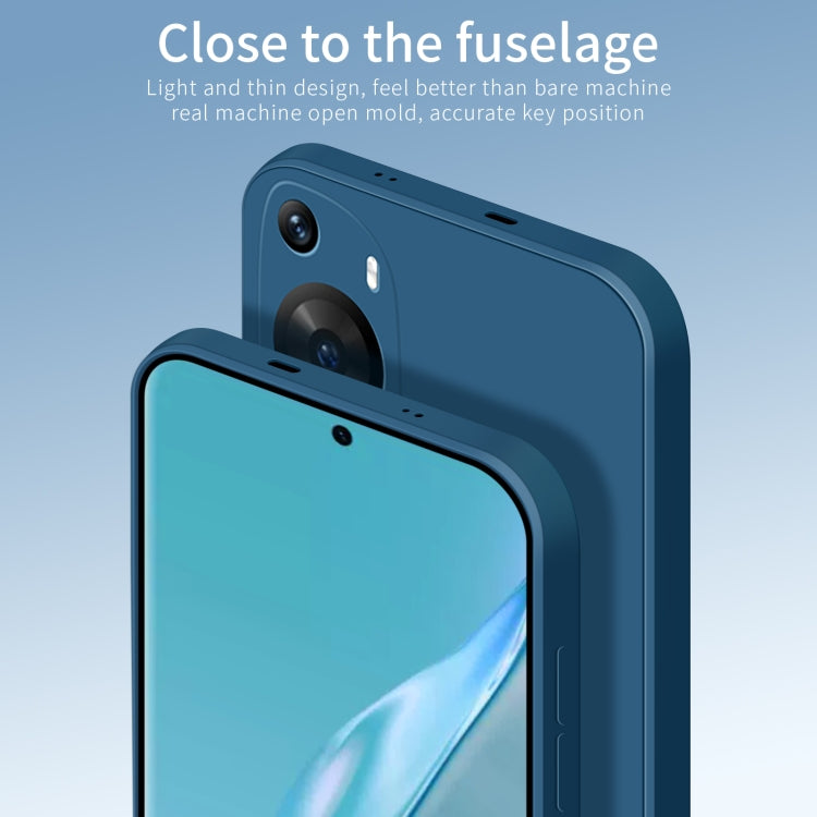 For Huawei P60 Art PINWUYO Sense Series Liquid Silicone TPU Phone Case(Black) - Huawei Cases by PINWUYO | Online Shopping UK | buy2fix