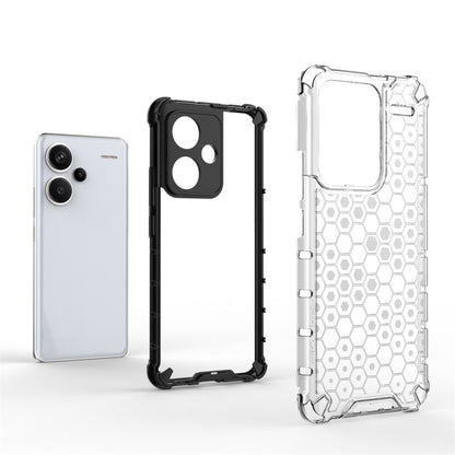 For Redmi Note 13 Pro+ Shockproof Honeycomb Phone Case(Black) - Note 13 Pro+ Cases by buy2fix | Online Shopping UK | buy2fix