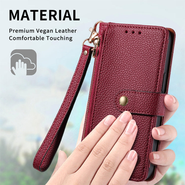 For Xiaomi 14 Ultra Love Zipper Lanyard Leather Phone Case(Red) - 14 Ultra Cases by buy2fix | Online Shopping UK | buy2fix