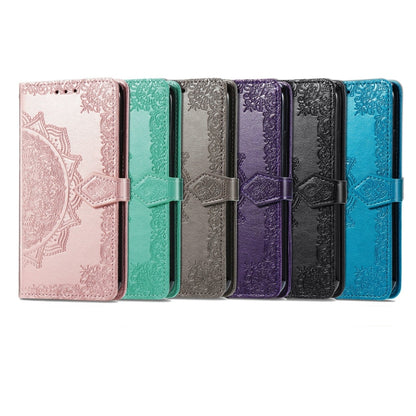 For Xiaomi Redmi K70 Mandala Flower Embossed Leather Phone Case(Purple) - K70 Cases by buy2fix | Online Shopping UK | buy2fix