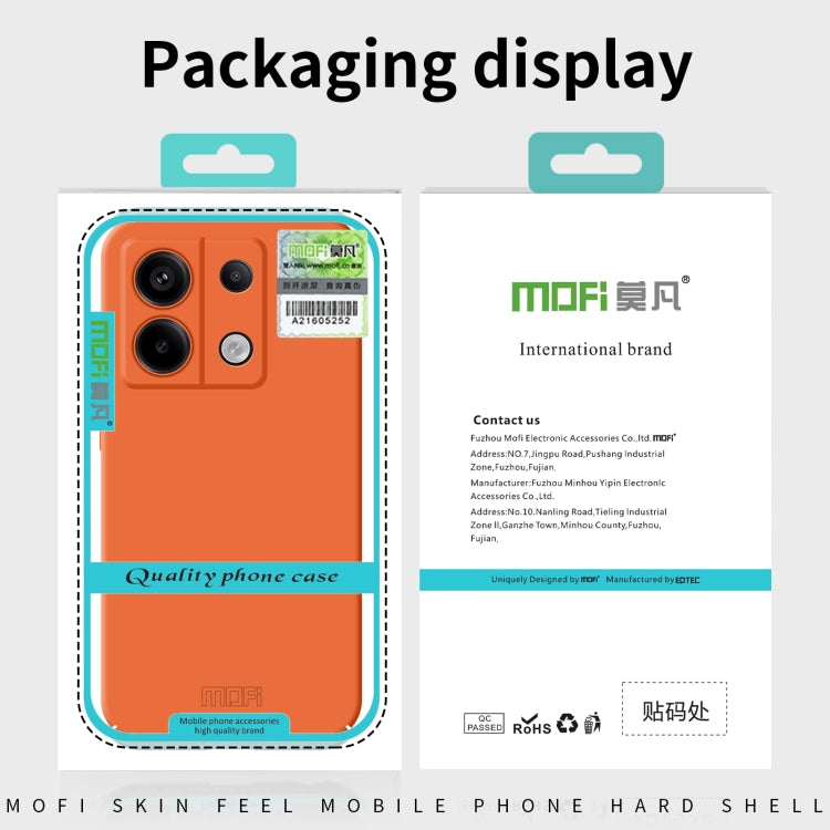 For Xiaomi Redmi Note 13 Pro+ MOFI Qin Series Skin Feel All-inclusive PC Phone Case(Orange) - Note 13 Pro+ Cases by MOFI | Online Shopping UK | buy2fix