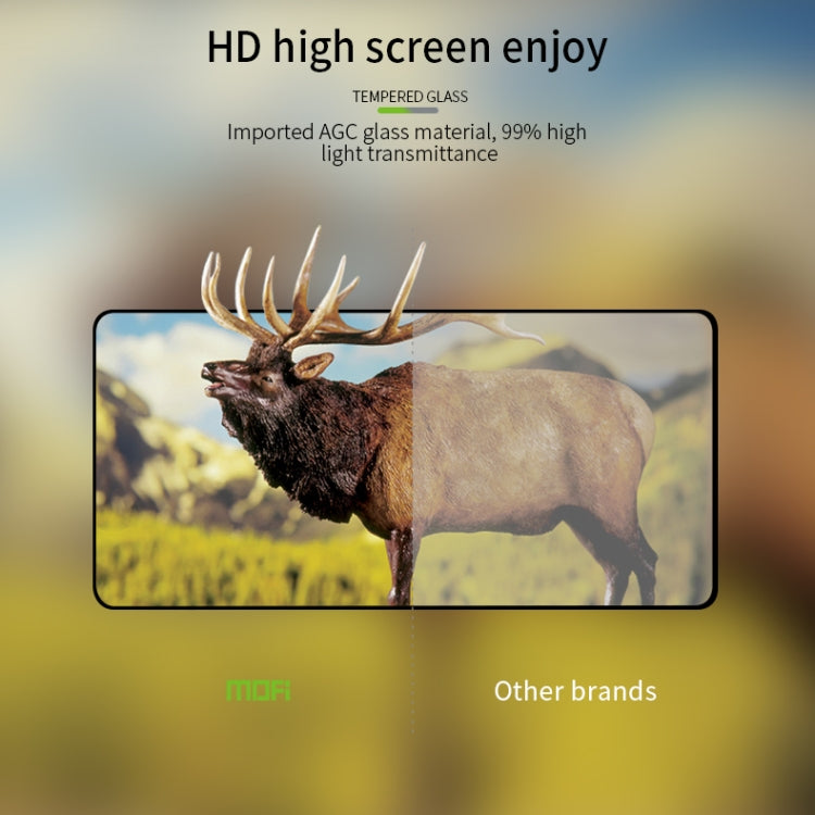 For vivo T3 MOFI 9H 2.5D Full Screen Tempered Glass Film(Black) - vivo Tempered Glass by MOFI | Online Shopping UK | buy2fix