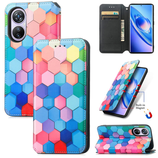 For Blackview A200 Pro CaseNeo Colorful Magnetic Leather Phone Case(Colorful Cube) - More Brand by buy2fix | Online Shopping UK | buy2fix