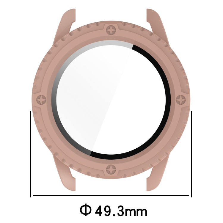 For Xiaomi Watch S3 PC + Tempered Film Integrated Watch Protective Case(Pink) - Watch Cases by buy2fix | Online Shopping UK | buy2fix