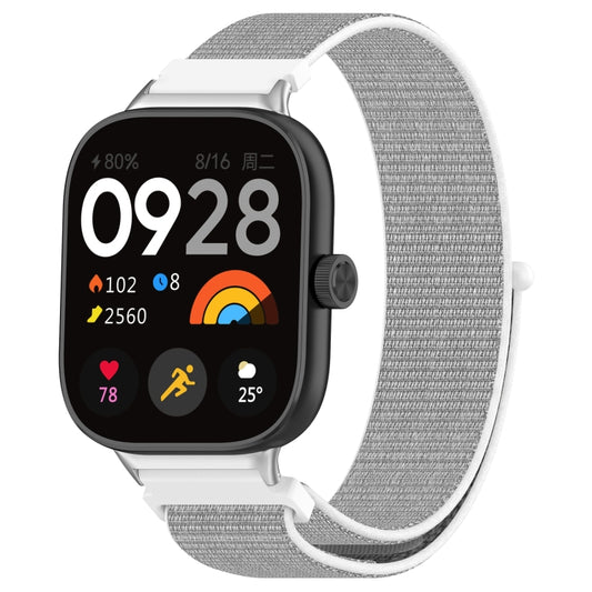 For Xiaomi Mi Band 8 Pro Nylon Loop Metal Connector Watch Band(White) - Watch Bands by buy2fix | Online Shopping UK | buy2fix