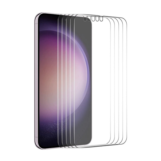 For Samsung Galaxy S24 5G 5pcs ENKAY 0.18mm High Aluminum-silicon Tempered Glass Film, Support Ultrasonic Fingerprint Unclock - Galaxy S24 5G Tempered Glass by ENKAY | Online Shopping UK | buy2fix