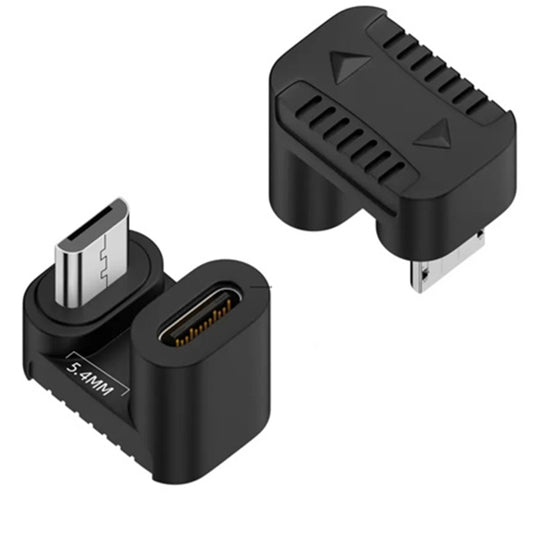 Type-C Female to Micro USB Male Adapter Data Charging Transmission, Specification:Type-C Female to Micro Male U Shape Back - Cable & Adapters by buy2fix | Online Shopping UK | buy2fix