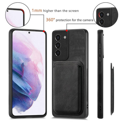 For Samsung Galaxy S21+ 5G Retro Leather Card Bag Magnetic Phone Case(Black) - Galaxy S21+ 5G Cases by buy2fix | Online Shopping UK | buy2fix