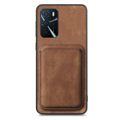 For OPPO K11 5G Retro Leather Card Bag Magnetic Phone Case(Brown) - OPPO Cases by buy2fix | Online Shopping UK | buy2fix