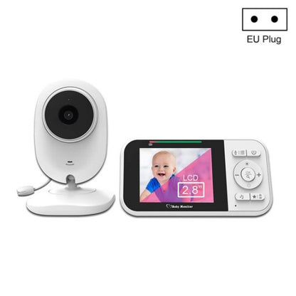 Temperature Detection 2 Way Voice Baby Security Video Camera 2.8-inch LCD Baby Monitor(EU Plug) - Baby Monitor by buy2fix | Online Shopping UK | buy2fix