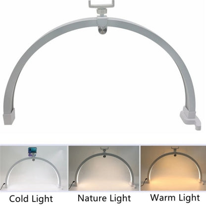 M12X Foldable LED Half Moon Lamp Touch Control Nail Art Lamp, Length: 56cm(EU Plug) - Selfie Light by buy2fix | Online Shopping UK | buy2fix