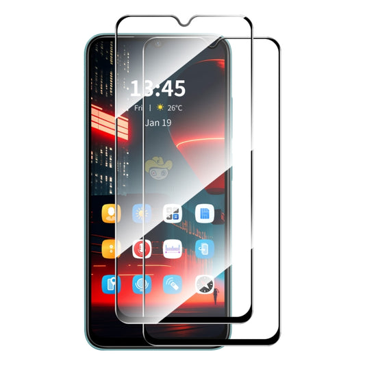 For Tecno Spark 10 / 10 5G 2pcs ENKAY Full Glue High Aluminum-silicon Tempered Glass Film - Tecno Tempered Glass by ENKAY | Online Shopping UK | buy2fix