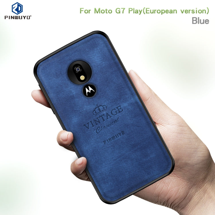 PINWUYO Shockproof Waterproof Full Coverage PC + TPU + Skin Protective Case for Motorola Moto G7 Play (Eurasian Version)(Gray) - Motorola Cases by PINWUYO | Online Shopping UK | buy2fix