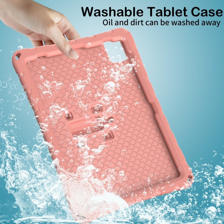 For iPad Air 11 2024 Butterfly Bracket EVA Shockproof Tablet Case(Pink Orange) - iPad Air 11 2024 Cases by buy2fix | Online Shopping UK | buy2fix