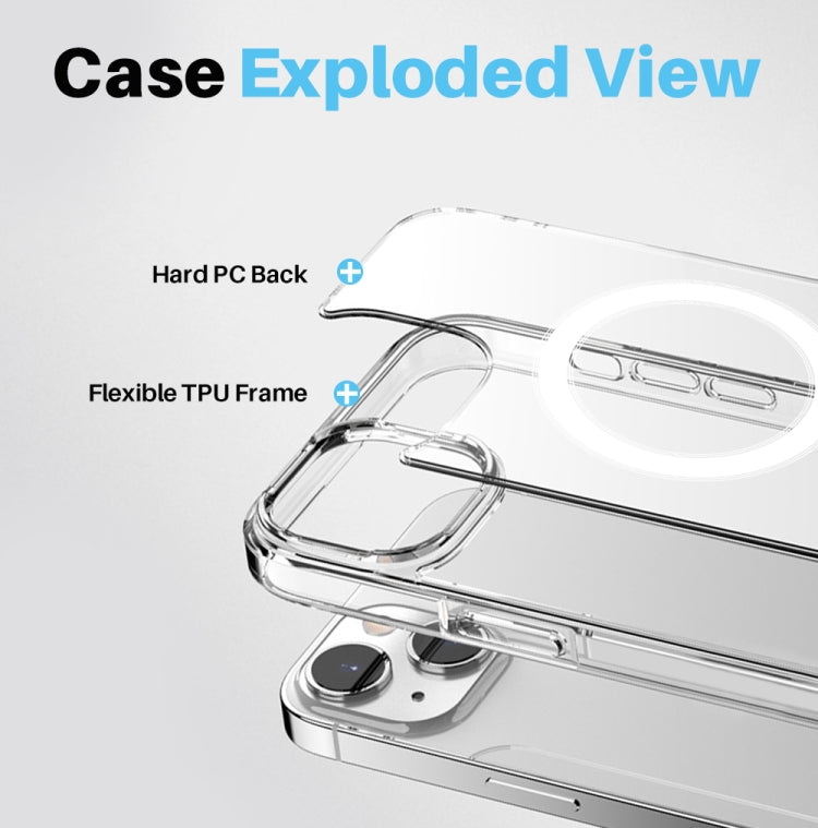 For iPhone 15 NORTHJO 5 in 1 Magsafe Clear Phone Case with 2pcs Screen Film + 2pcs Rear Lens Film - iPhone 15 Tempered Glass by NORTHJO | Online Shopping UK | buy2fix