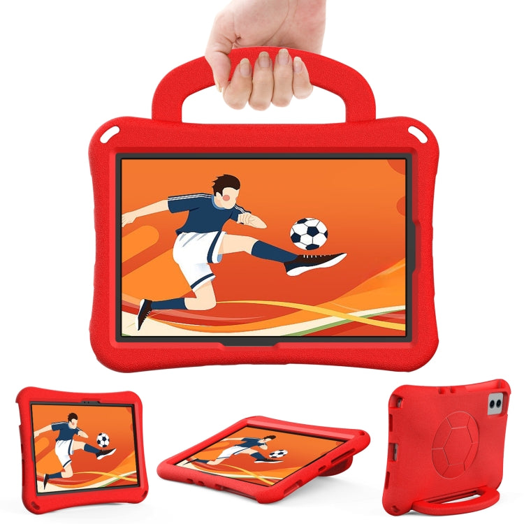 For Lenovo Tab M11 / Xiaoxin Pad 11 2024 Handle Football Shaped EVA Shockproof Tablet Case(Red) - Lenovo by buy2fix | Online Shopping UK | buy2fix