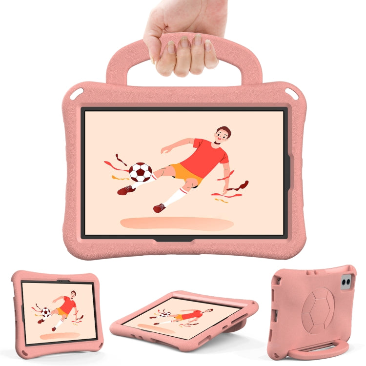 For Lenovo Tab M11 / Xiaoxin Pad 11 2024 Handle Football Shaped EVA Shockproof Tablet Case(Light Pink) - Lenovo by buy2fix | Online Shopping UK | buy2fix