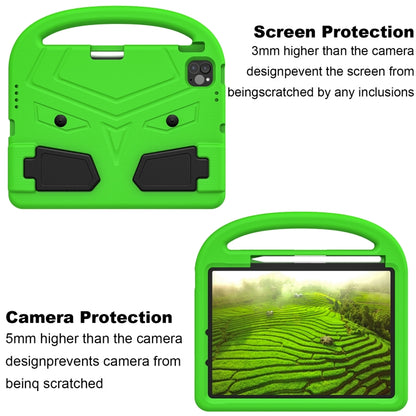 For iPad Air 11 2024 Sparrow Style Shockproof Kickstand EVA Tablet Case(Green) - iPad Air 11 2024 Cases by buy2fix | Online Shopping UK | buy2fix