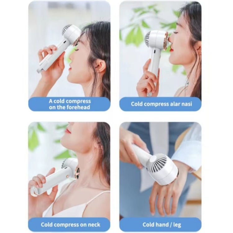 CL02 Outdoor Summer Cooler Cooling Effect Handheld Fan USB Semiconductor Fan(White) - Electric Fans by buy2fix | Online Shopping UK | buy2fix