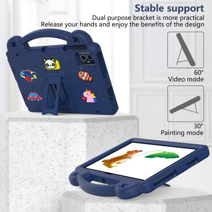 For Walmart ONN 10.1 Gen4 2024 Handle Kickstand Children EVA Shockproof Tablet Case(Navy Blue) - Others by buy2fix | Online Shopping UK | buy2fix