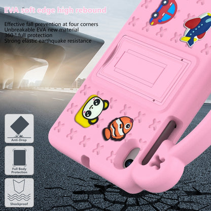 For Walmart Onn 7.0 Gen4 2024 Handle Kickstand Children EVA Shockproof Tablet Case(Pink) - Others by buy2fix | Online Shopping UK | buy2fix