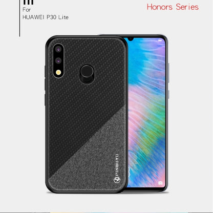 PINWUYO Honors Series Shockproof PC + TPU Protective Case for Huawei P30 Lite / Nova 4e(Black) - Huawei Cases by PINWUYO | Online Shopping UK | buy2fix