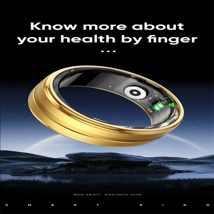 R06 SIZE 9 Smart Ring, Support Heart Rate / Blood Oxygen / Sleep Monitoring / Multiple Sports Modes(Gold) - Smart Rings / Smart Telephones by buy2fix | Online Shopping UK | buy2fix