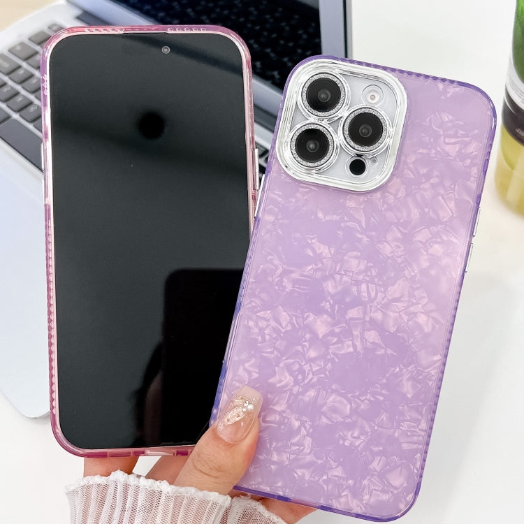 For iPhone 16 Plating Glitter Texture TPU Phone Case with Lens Film(White Wrinkles) - iPhone 16 Cases by buy2fix | Online Shopping UK | buy2fix