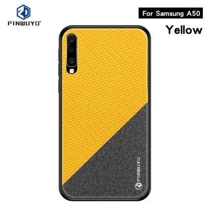 PINWUYO Honors Series Shockproof PC + TPU Protective Case for Galaxy A50(Yellow) - Galaxy Phone Cases by PINWUYO | Online Shopping UK | buy2fix