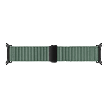 For Samsung Galaxy Watch Ultra 47mm Ocean Style Magnetic Buckle Braided Watch Band(Army Green) - Watch Bands by buy2fix | Online Shopping UK | buy2fix