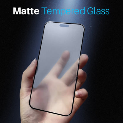 For iPhone 15 Pro Max NORTHJO Matte Silkscreen Anti-Fingerprint Tempered Glass Film - iPhone 15 Pro Max Tempered Glass by NORTHJO | Online Shopping UK | buy2fix