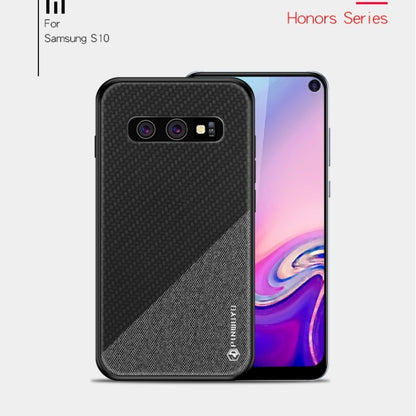 PINWUYO Honors Series Shockproof PC + TPU Protective Case for Galaxy S10(Black) - Galaxy Phone Cases by PINWUYO | Online Shopping UK | buy2fix