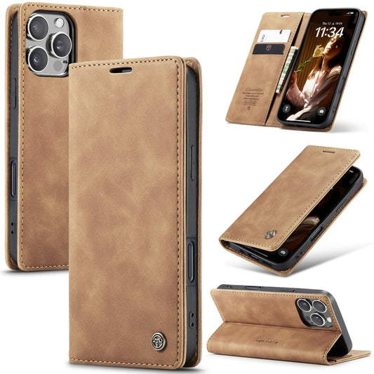 For iPhone 16 Pro Max CaseMe 013 Multifunctional Horizontal Flip Leather Phone Case(Coffee) - iPhone 16 Pro Max Cases by CaseMe | Online Shopping UK | buy2fix