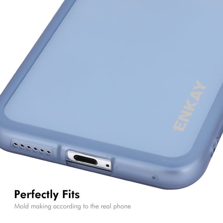 For Huawei Pura 70 ENKAY Hat-Prince Translucent Matte TPU Phone Case with Lens Film(White) - Huawei Cases by ENKAY | Online Shopping UK | buy2fix