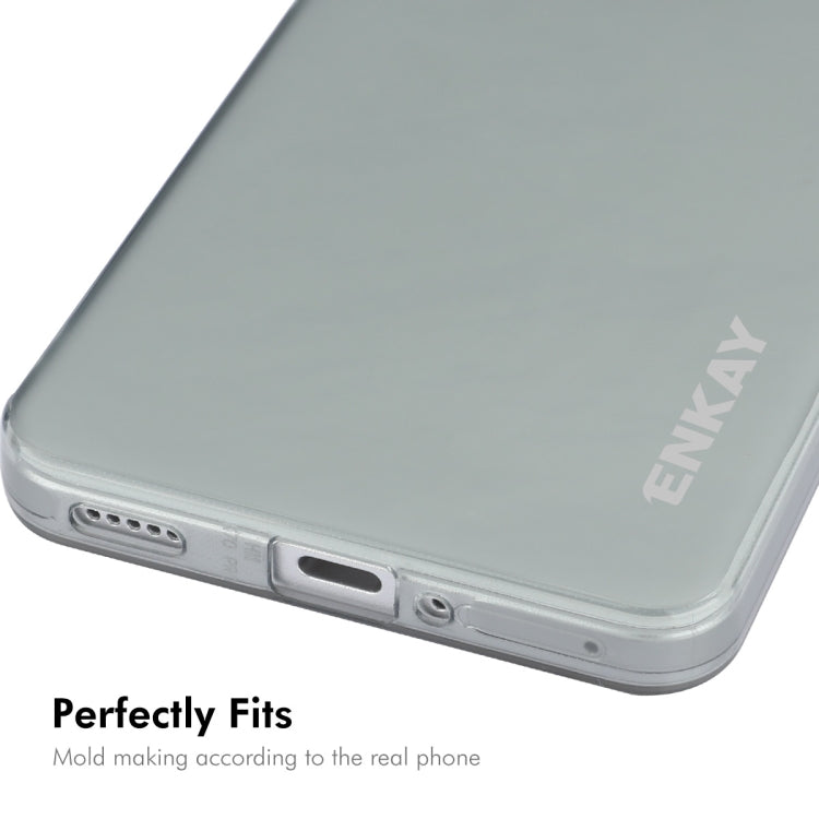 For Redmi K70 / K70 Pro ENKAY Hat-Prince Translucent Matte TPU Soft Phone Case + 9H Big Arc Edge Film(Grey) - K70 Pro Cases by ENKAY | Online Shopping UK | buy2fix