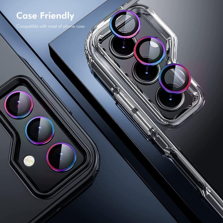 For OPPO Reno12 Global ENKAY Hat-Prince 9H Rear Camera Lens Aluminium Alloy Tempered Glass Film(Light Purple) - Reno12 Tempered Glass by ENKAY | Online Shopping UK | buy2fix