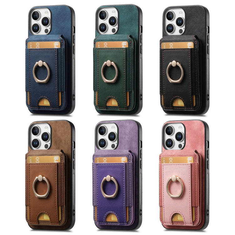 For iPhone 16 Retro Splitable Magnetic Stand Card Bag Leather Phone Case(Brown) - iPhone 16 Cases by buy2fix | Online Shopping UK | buy2fix