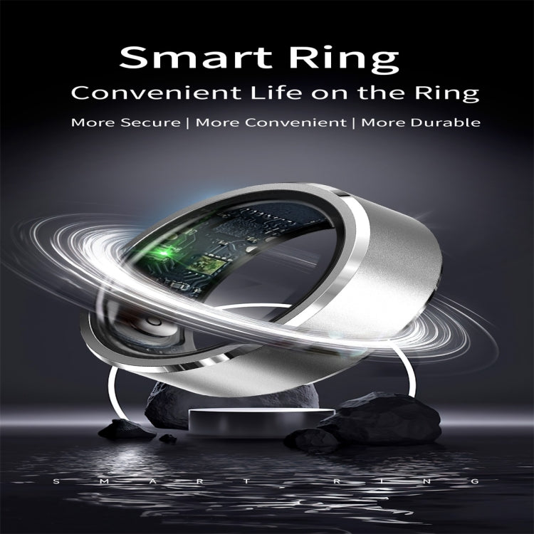 R5 SIZE 10 Smart Ring, Support Health Monitoring / Multiple Sports Modes(Silver) - Smart Rings / Smart Telephones by buy2fix | Online Shopping UK | buy2fix