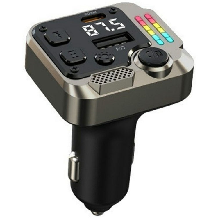 C68 Dual Port Bluetooth FM Transmitter PD 30W Car Charger Music Player Hands-Free Call - Bluetooth Car Kits by buy2fix | Online Shopping UK | buy2fix