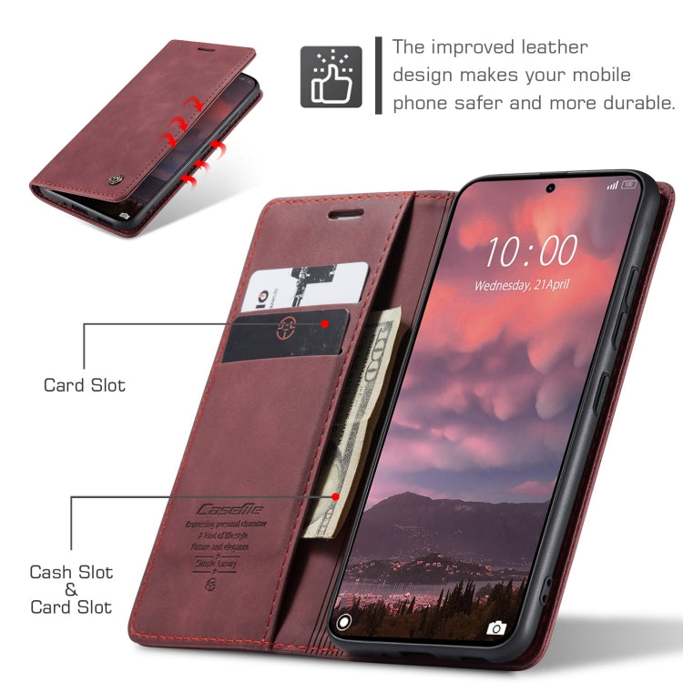 For Xiaomi 14T Pro CaseMe 013 Multifunctional Horizontal Flip Leather Phone Case(Red) - 14T Pro Cases by CaseMe | Online Shopping UK | buy2fix