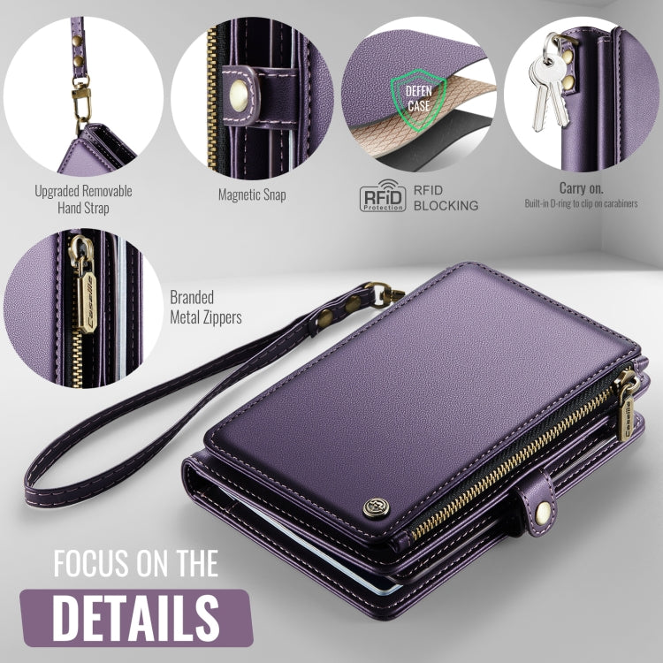 CaseMe-Me60 Multi-functional Anti-theft Swipe Passport Wallet(Purple) -  by CaseMe | Online Shopping UK | buy2fix