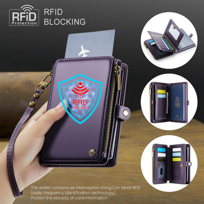 CaseMe-Me60 Multi-functional Anti-theft Swipe Passport Wallet(Purple) -  by CaseMe | Online Shopping UK | buy2fix