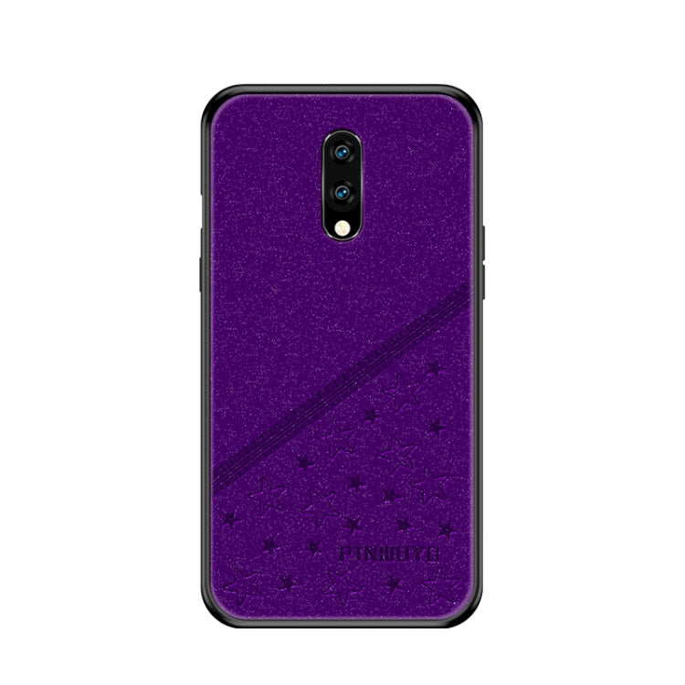 PINWUYO Full Coverage Waterproof Shockproof PC+TPU+PU Protective Case for OnePlus 7(Purple) - OnePlus Cases by PINWUYO | Online Shopping UK | buy2fix