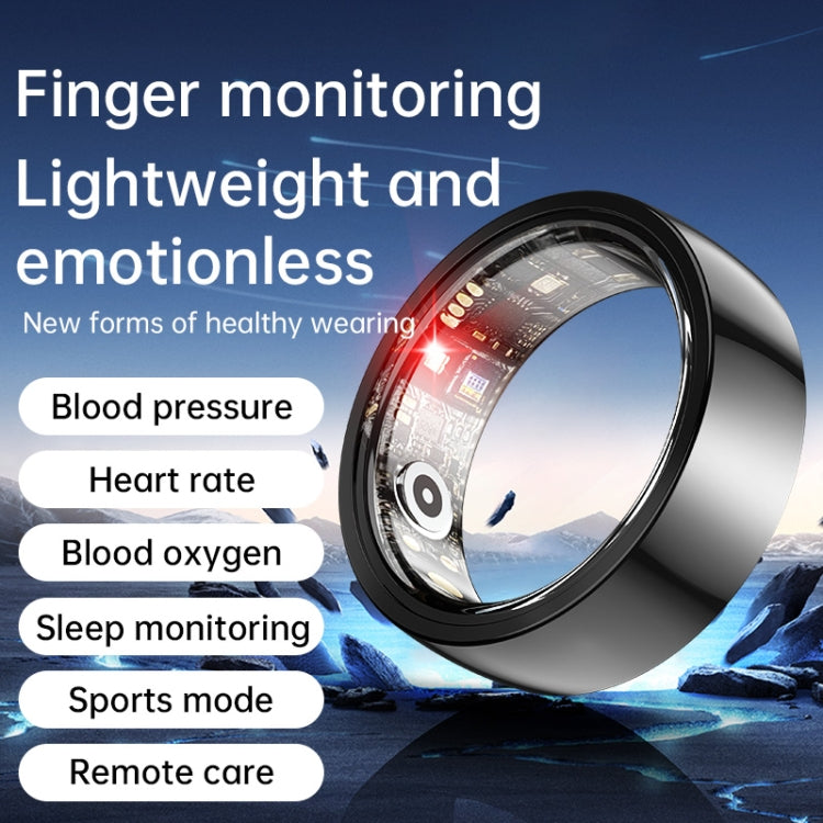 R1000 SIZE 10 Smart Ring, Support Heart Rate / Blood Oxygen / Sleep / Multiple Sports Modes(Black) - Smart Rings / Smart Telephones by buy2fix | Online Shopping UK | buy2fix