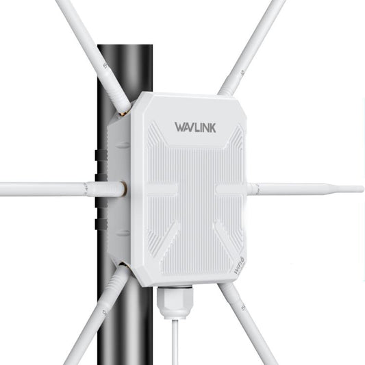 WAVLINK WN588HX3 AX3000 Outdoor WiFi Extender with 6 Antennas Dual Band WiFi Repeater, Plug:US Plug - Wireless Routers by WAVLINK | Online Shopping UK | buy2fix