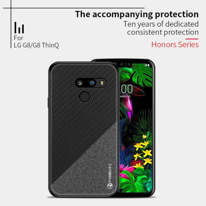 PINWUYO Hong Series Anti-fall TPU+ Chemical Fiber Cloth Protective Cover for LG G8 / G8 ThinQ(Yellow) - LG by PINWUYO | Online Shopping UK | buy2fix