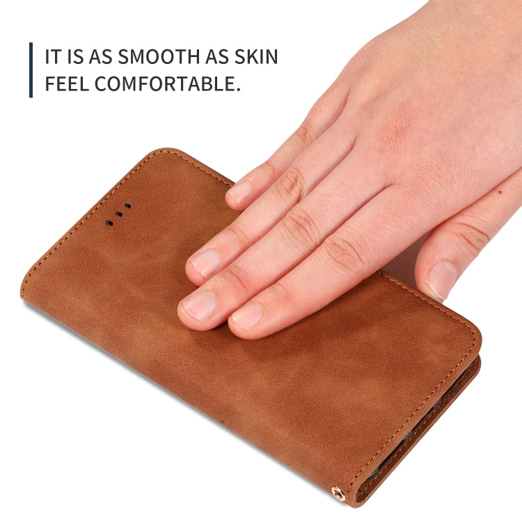 Retro Skin Feel Business Magnetic Horizontal Flip Leather Case for Huawei Honor 20 Pro(Brown) - Honor Cases by buy2fix | Online Shopping UK | buy2fix