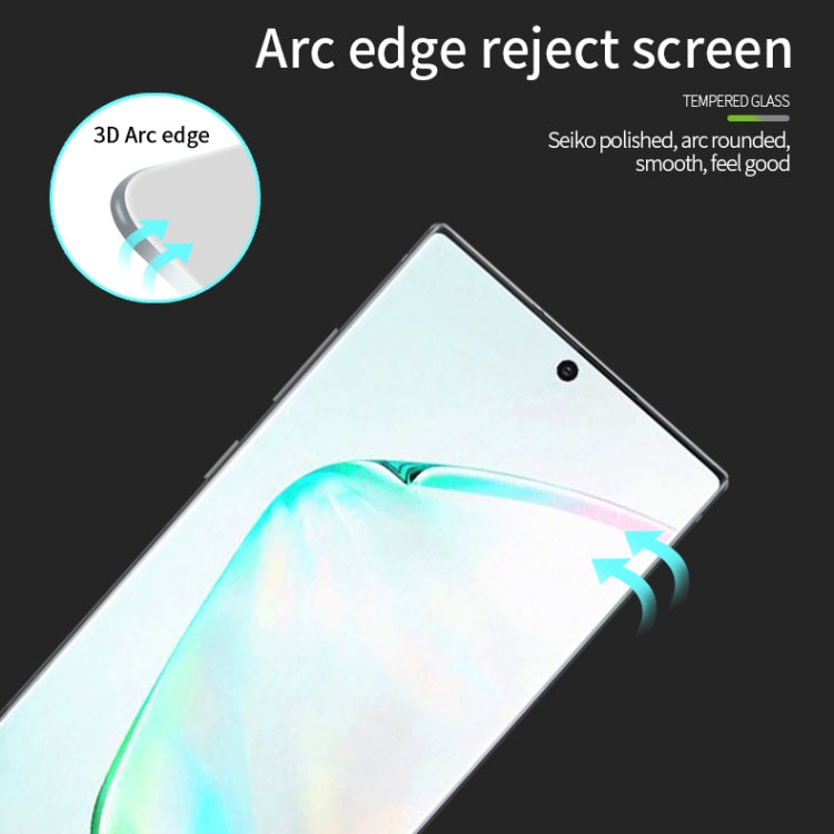 MOFI 9H 3D Explosion Proof Thermal Bending Full Screen Covered With Tempered Glass Film for Galaxy note10+(Black) - Galaxy Tempered Glass by MOFI | Online Shopping UK | buy2fix