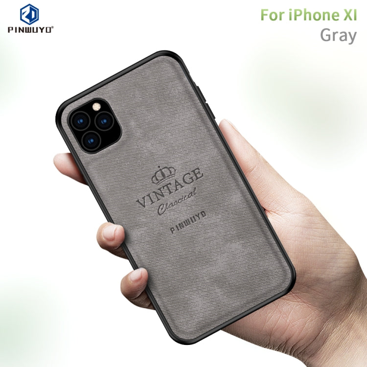 For iPhone 11 Pro PINWUYO Shockproof Waterproof Full Coverage PC + TPU + Skin Protective Case (Gray) - iPhone 11 Pro Cases by PINWUYO | Online Shopping UK | buy2fix